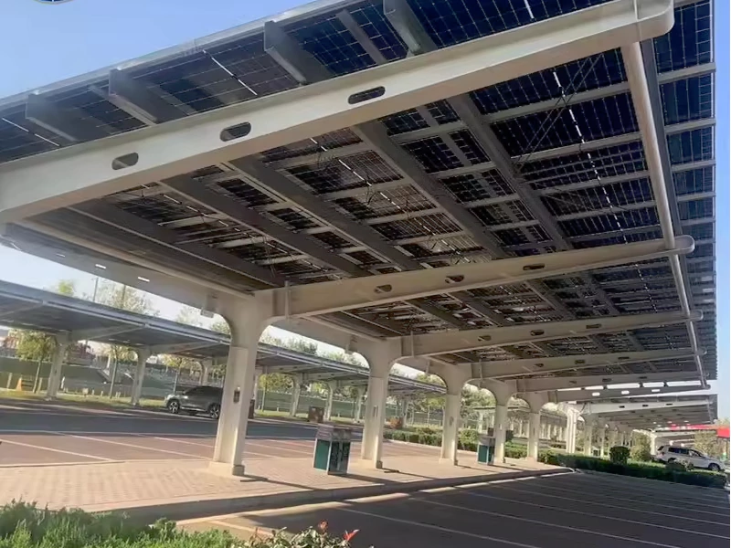Large Span Steel Carport and Garage Structure