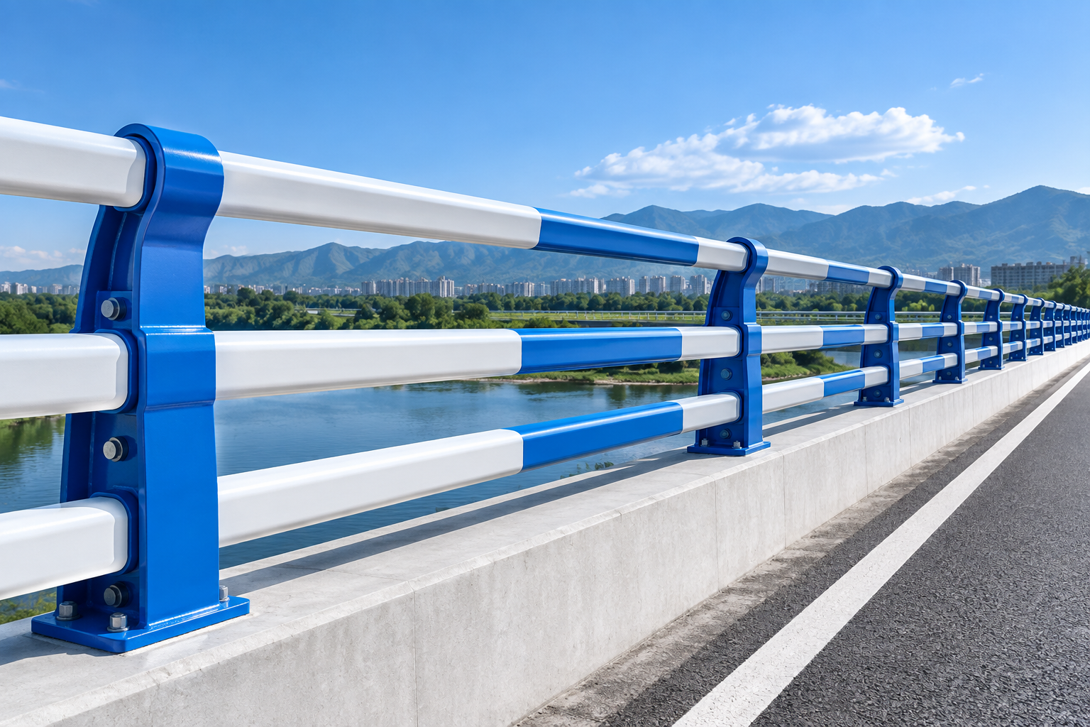 Bridge Guardrail System for Road & Bridge Safety Reliable Steel Bridge Guardrail for Infrastructure Projects