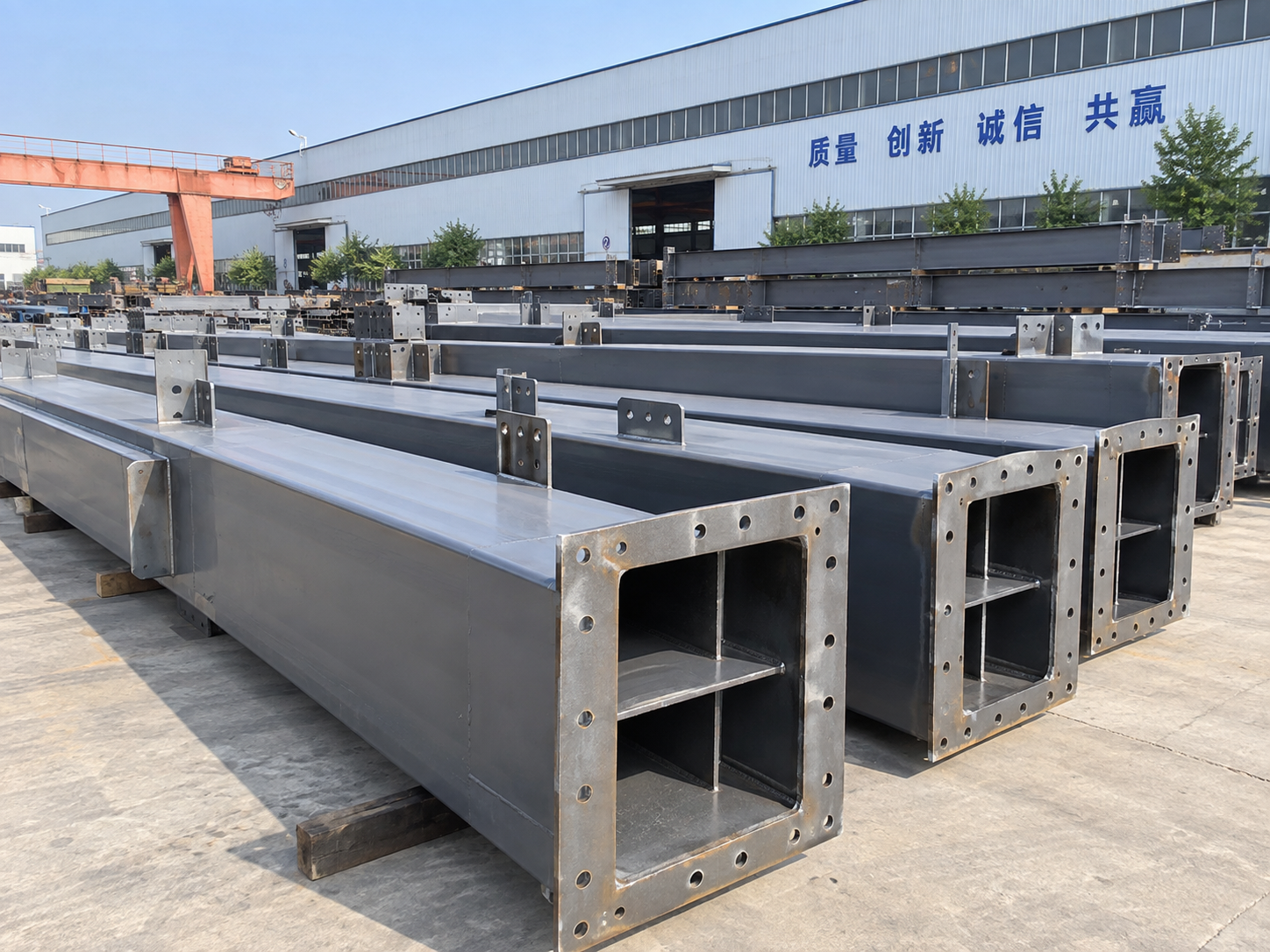 Welded H-Section Steel Beams and Columns
