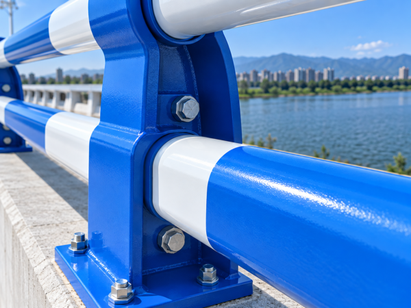 3 Bridge Guardrail System for Road & Bridge Safety Reliable Steel Bridge Guardrail for Infrastructure Projects