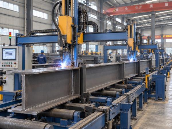 4 Custom Welded H-Section Steel Beams and Columns