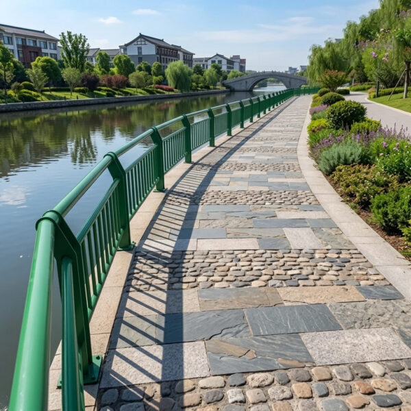 River Guardrail Manufacturer | Custom Steel Riverside Safety Railing
