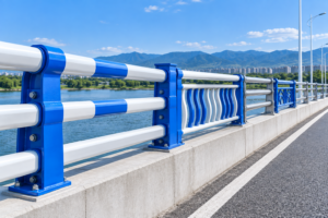 4 Bridge Guardrail System for Road & Bridge Safety Reliable Steel Bridge Guardrail for Infrastructure Projects