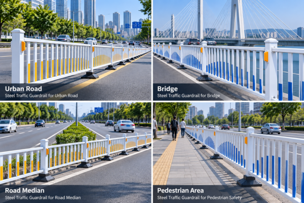 4 Steel Traffic Guardrail Manufacturer | Custom Road Safety Barrier