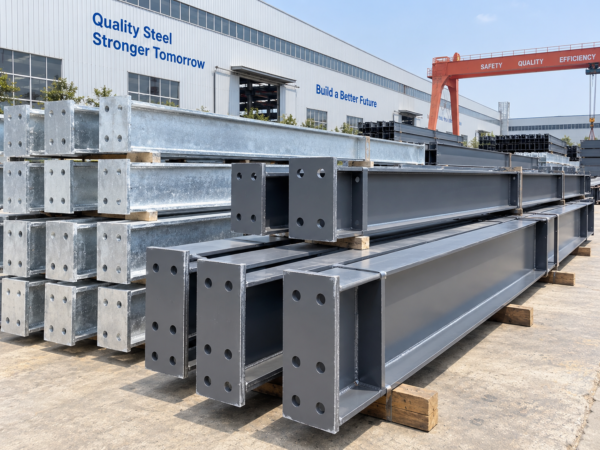 6 Custom Welded H-Section Steel Beams and Columns