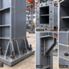 6 Heavy Duty Box Section Steel Columns and Beams