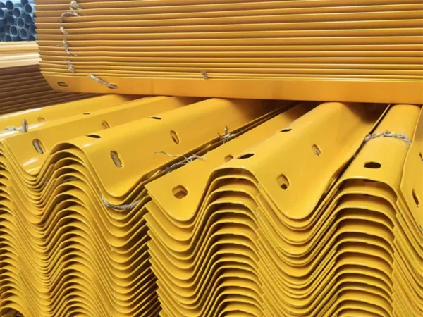 Powder-Coated-Steel-bg2 Powder Coated W Beam Steel Highway Guardrail Barrier