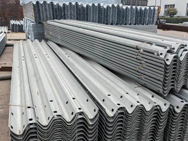 Powder-Coated-Steel-img3 Traffic Road Steel Barrier | W Beam Crowd Control Barrier
