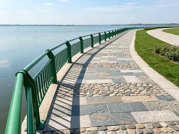 Galvanized River Guardrail System | Waterway Safety Barrier