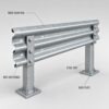 photobank Thrie Beam Guardrail Manufacturer | Galvanized Highway Safety Barrier